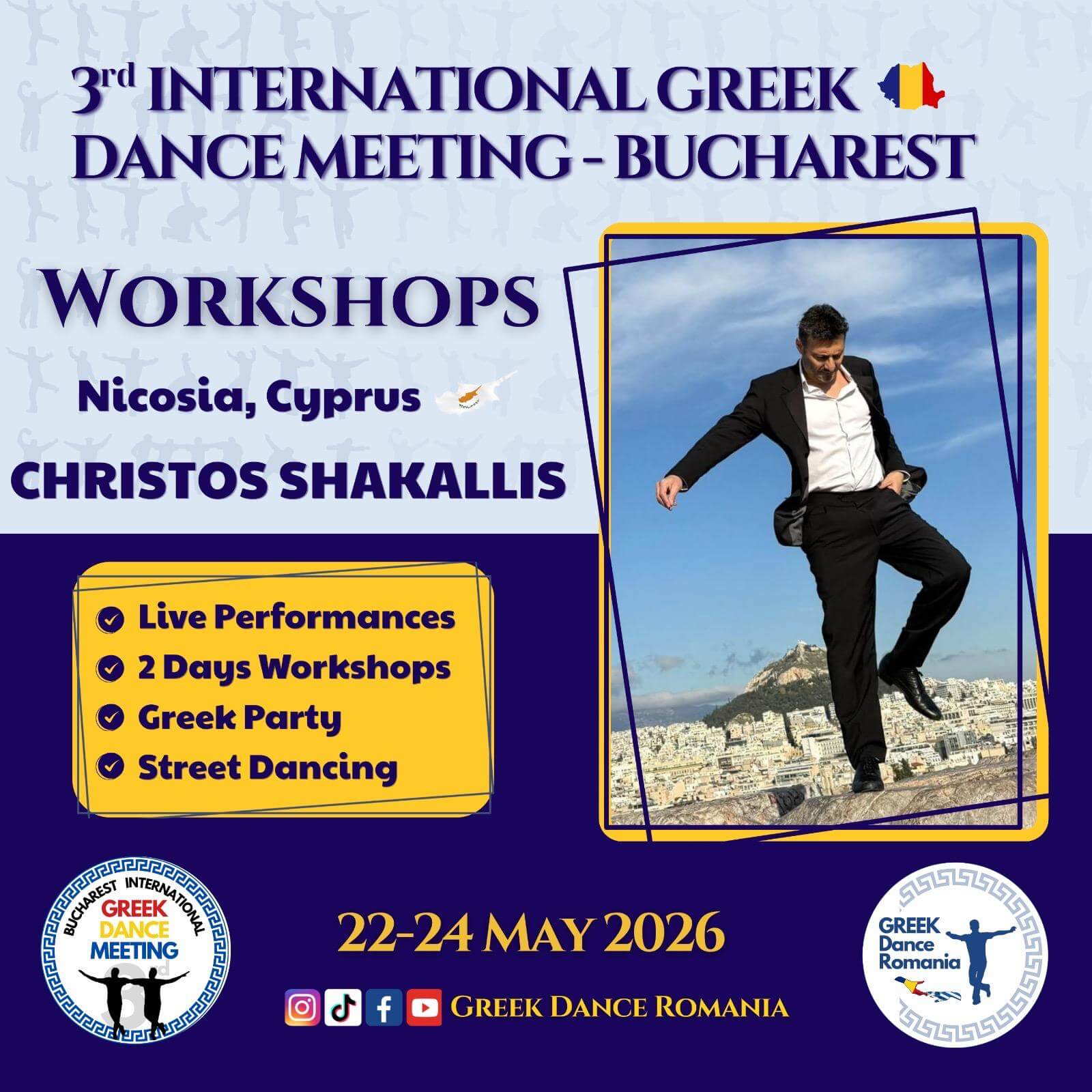 3rd International Greek Dance Meeting - Bucharest - Christos Shakallis