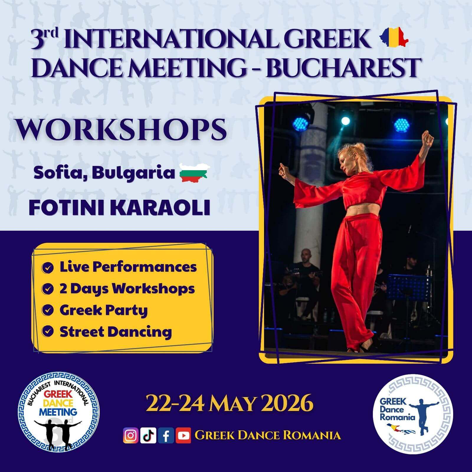 3rd International Greek Dance Meeting - Bucharest - FOTINI KARAOLI