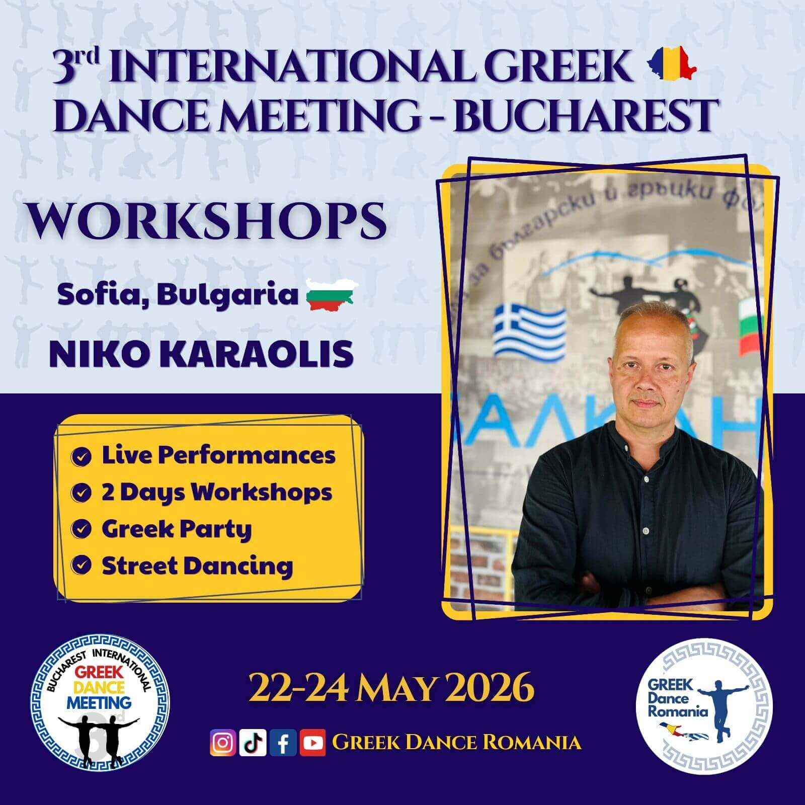 3rd International Greek Dance Meeting - Bucharest - NIKO KARAOLIS