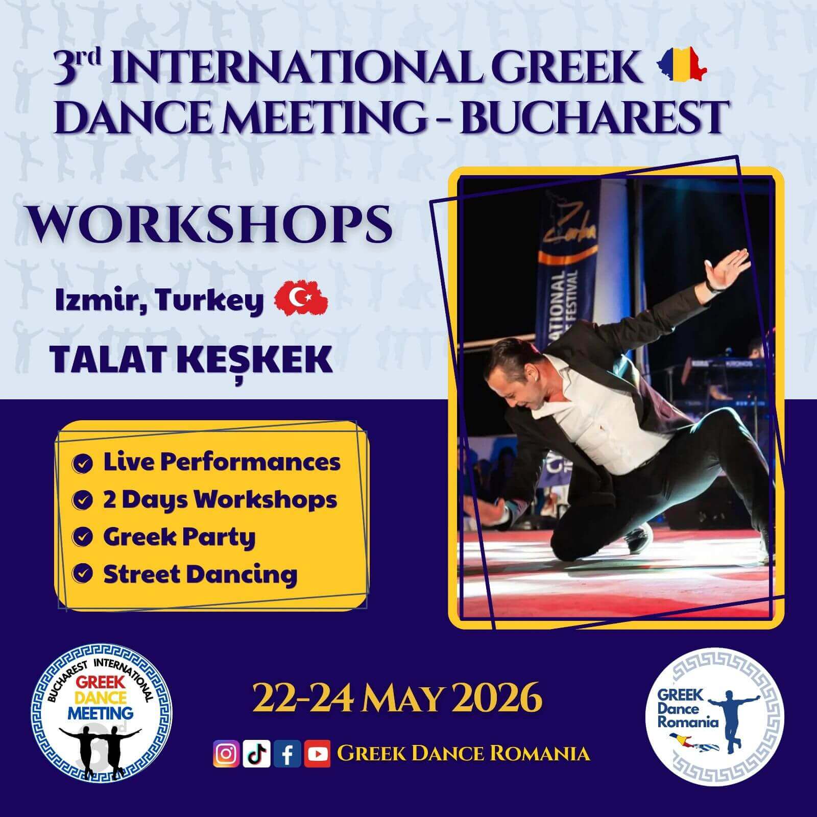 3rd International Greek Dance Meeting - Bucharest - TALAT KEŞKEK